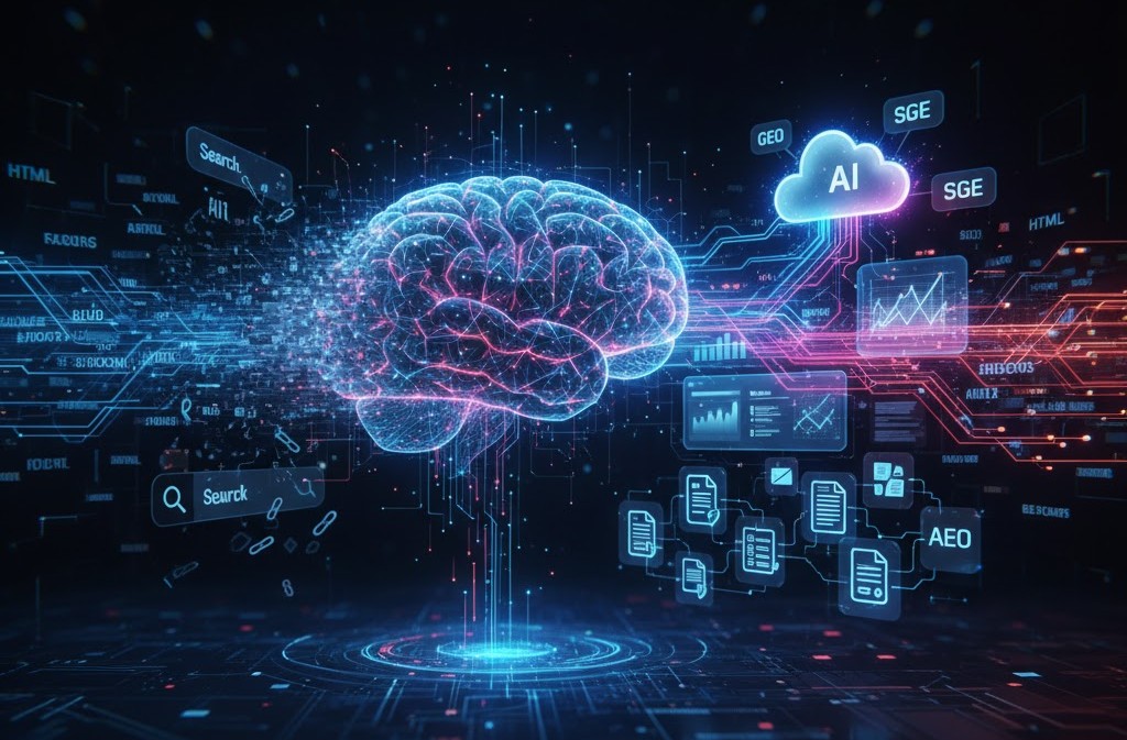 O fim do SEO? Como o Google AI Max e a Otimização para Motores Generativos (GEO) mudam a Pesquisa B2B