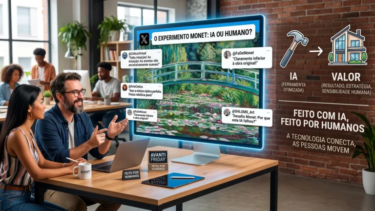 Feito com IA, feito por humanos o experimento Monet e a percepção de valor no marketing 001